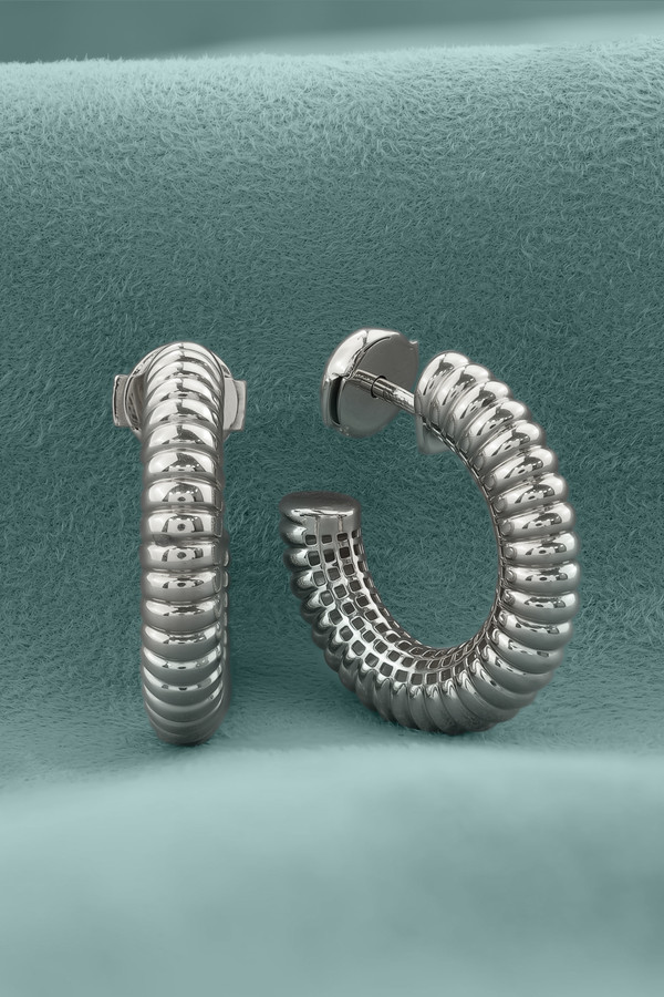 Серьги из белого золота 585 пробы