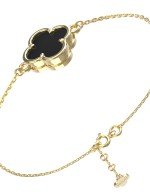 Браслет из лимонного золота c ониксом