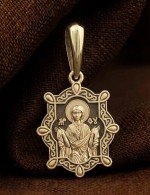 Образок из лимонного золота 585 пробы