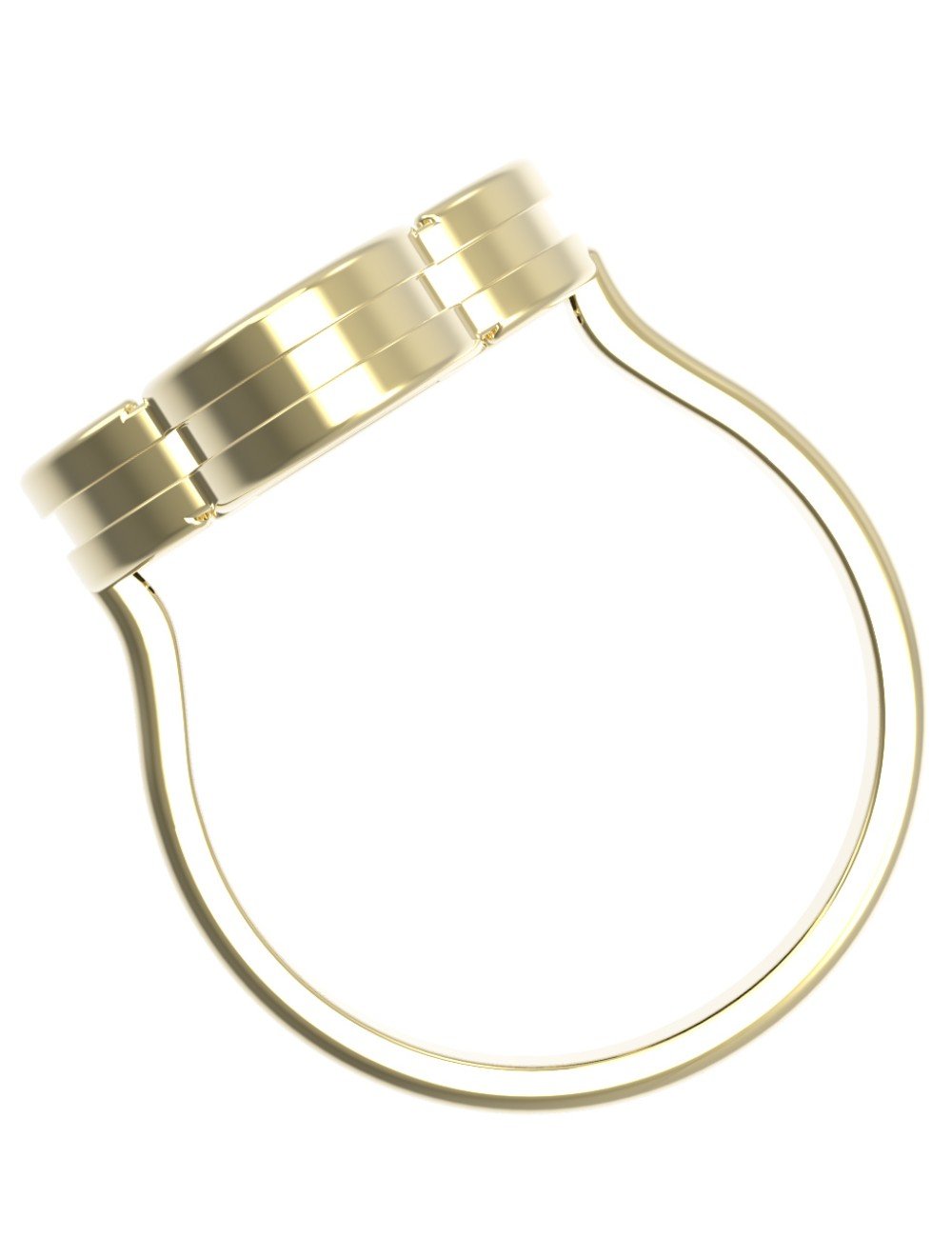 Кольцо из лимонного золота c ониксом