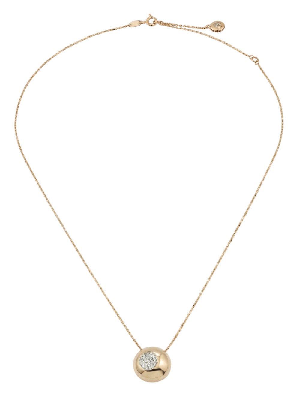 Колье из красного золота 585 пробы c бриллиантами