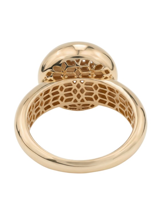 Кольцо из красного золота 585 пробы c бриллиантами