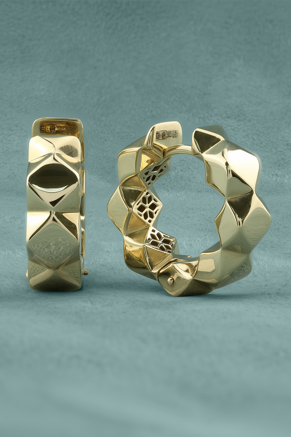 Серьги из лимонного золота 585 пробы