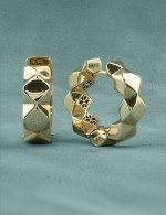 Серьги из лимонного золота