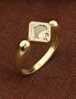 Кольцо из лимонного золота