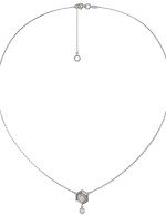 Колье из белого золота c бриллиантами и перламутром