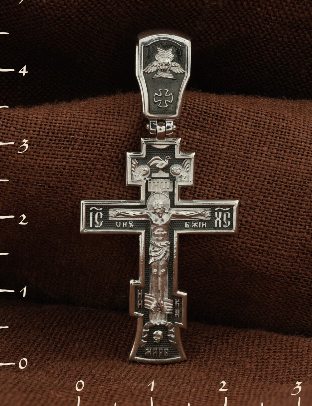 Крест из белого золота