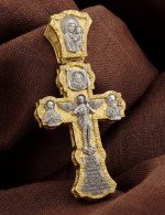 Крест из лимонного золота