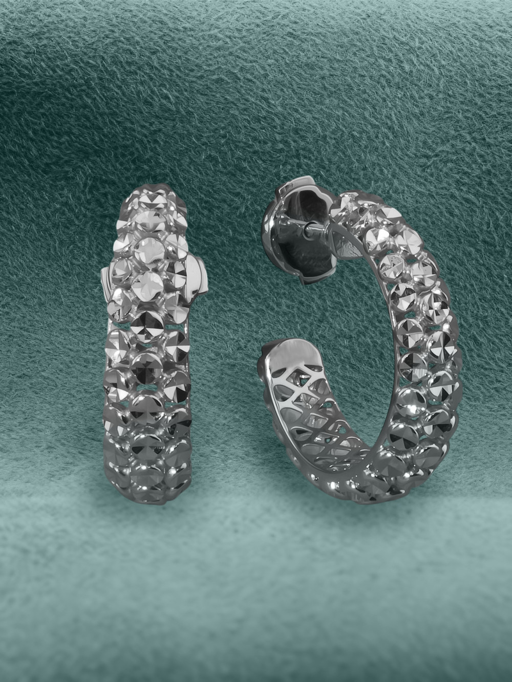 Серьги из белого золота 585 пробы