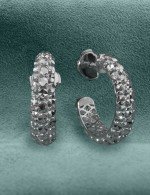 Серьги из белого золота