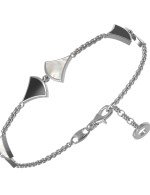 Браслет из белого золота c ониксом и перламутром