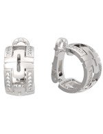 Серьги из белого золота c бриллиантами