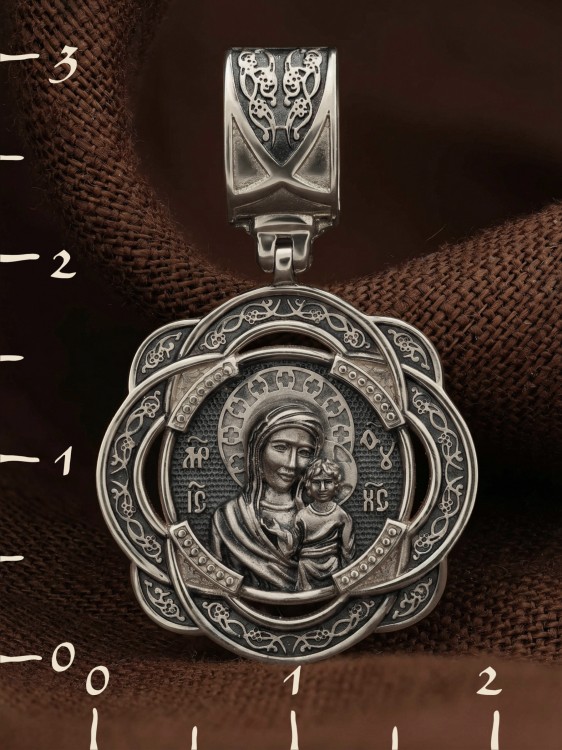 Образок из белого золота 585 пробы