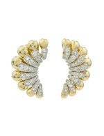 Серьги из лимонного золота c бриллиантами