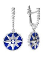 Серьги из белого золота 585 пробы
