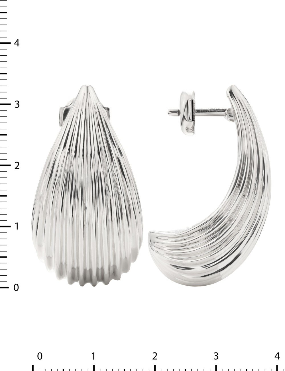 Серьги из белого золота 585 пробы