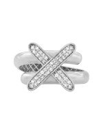 Кольцо из белого золота c бриллиантами