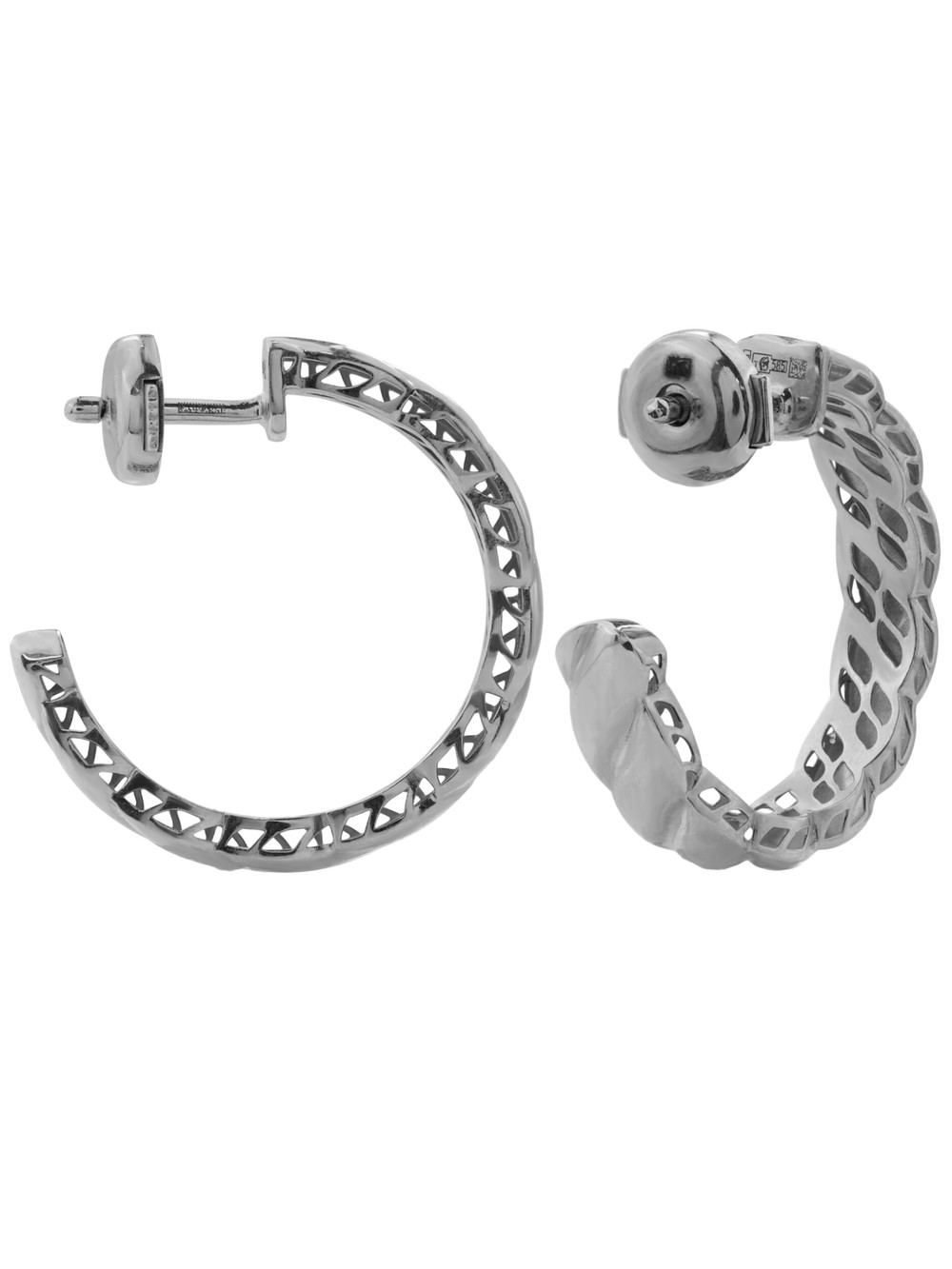 Серьги из белого золота 585 пробы