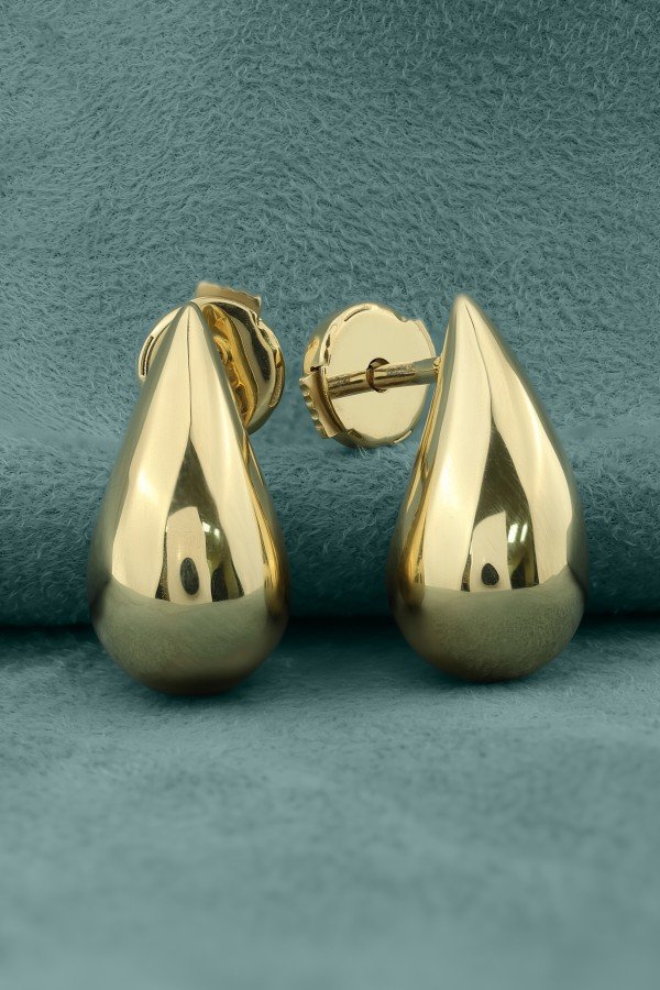 Серьги из лимонного золота