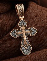 Крест из золота 585 пробы