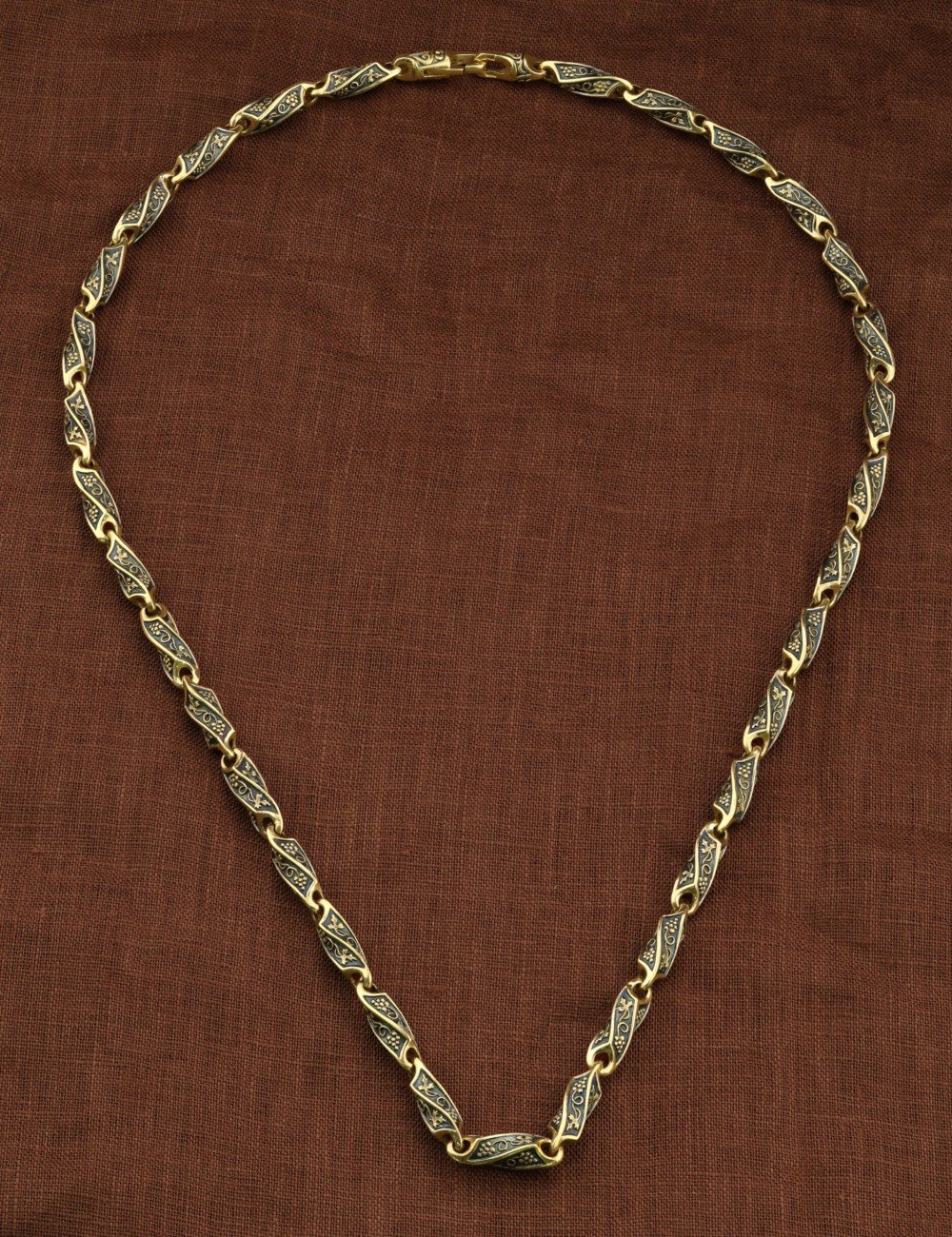 Цепь из лимонного золота