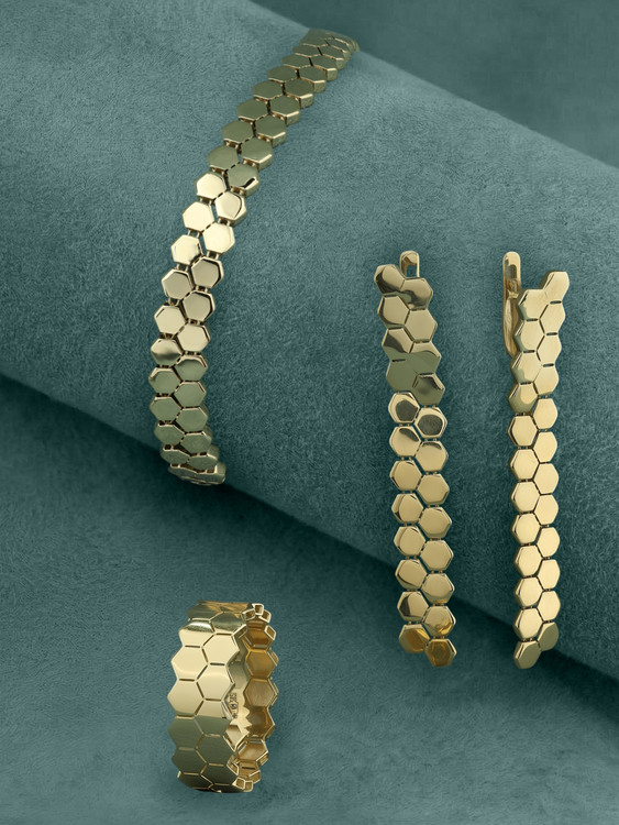 Кольцо из лимонного золота 585 пробы