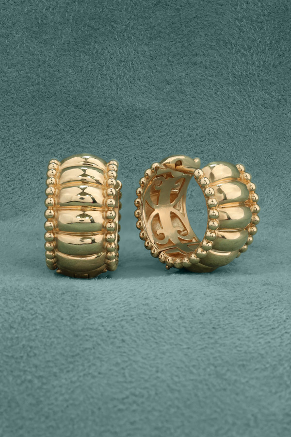 Серьги из красного золота 585 пробы