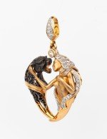 Подвеска из золота c фианитом