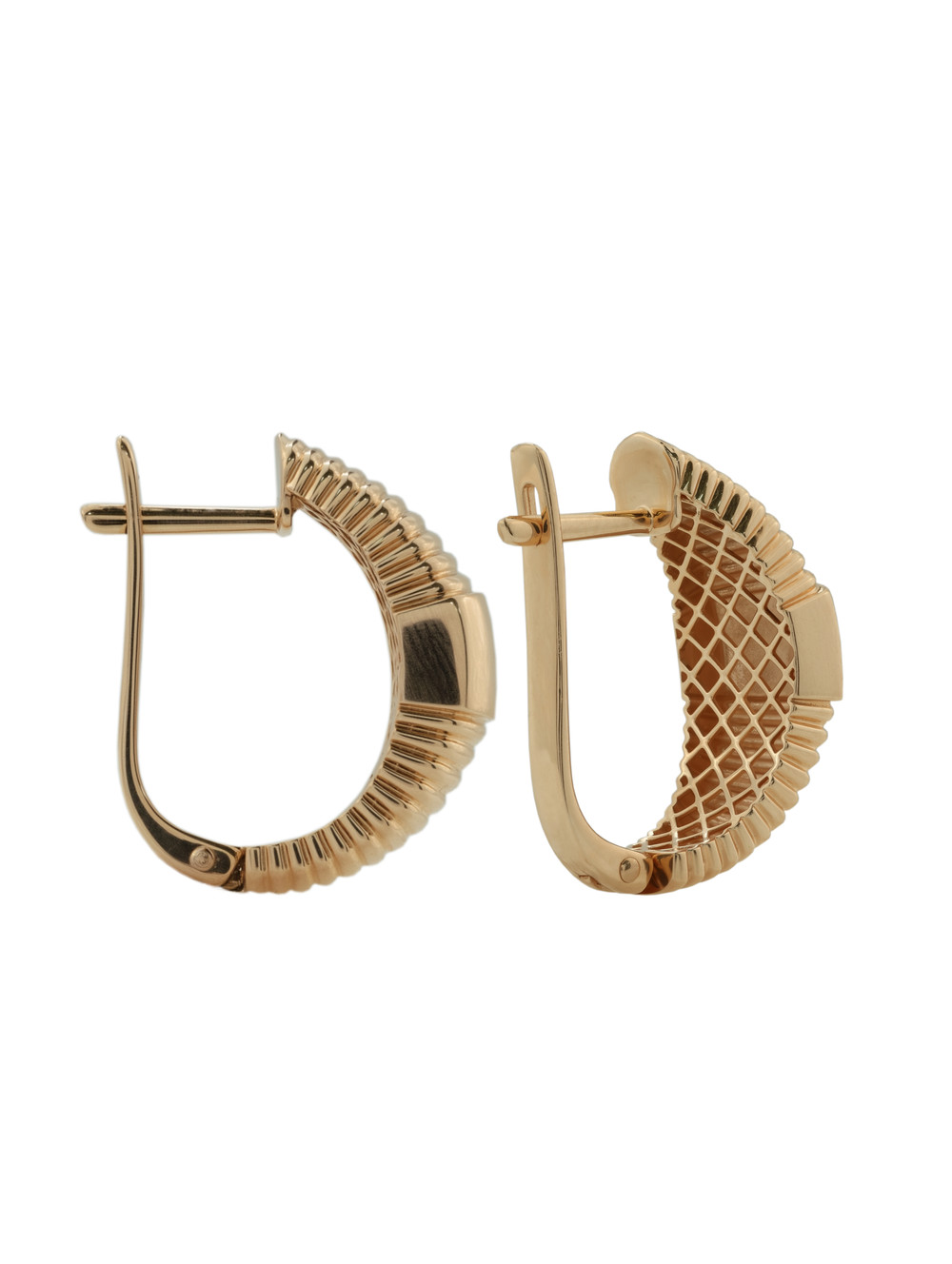 Серьги из красного золота 585 пробы