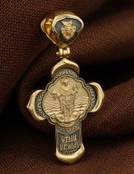 Крест из лимонного золота