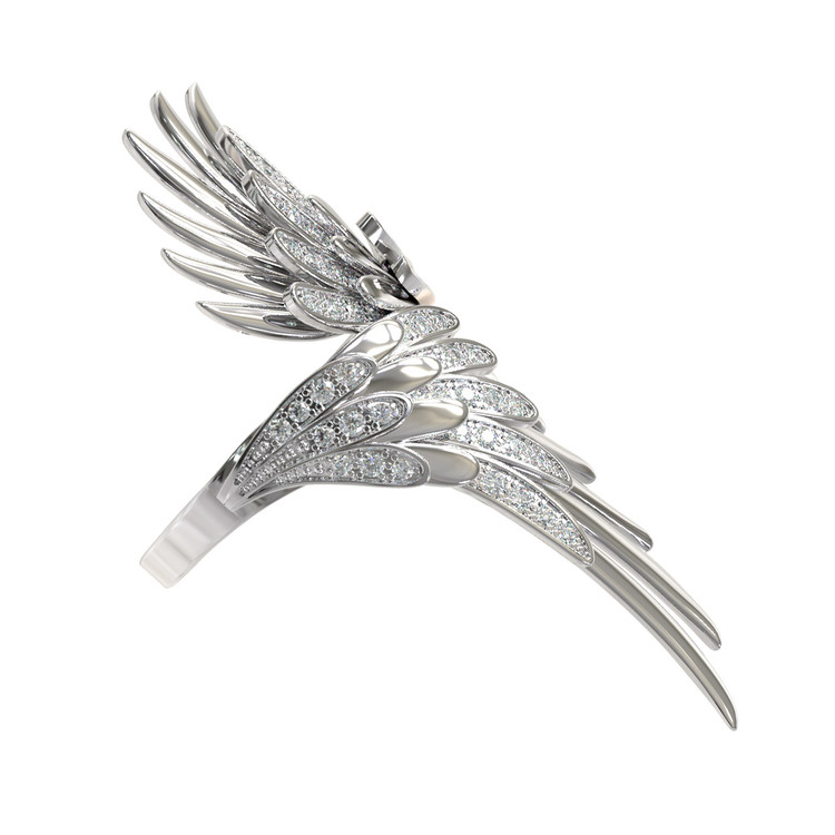 Кольцо из белого золота