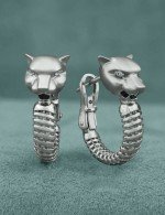 Серьги из белого золота c бриллиантами