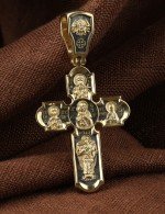 Крест из лимонного золота