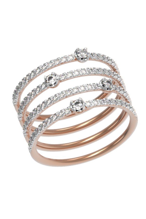 Кольцо из золота c бриллиантами