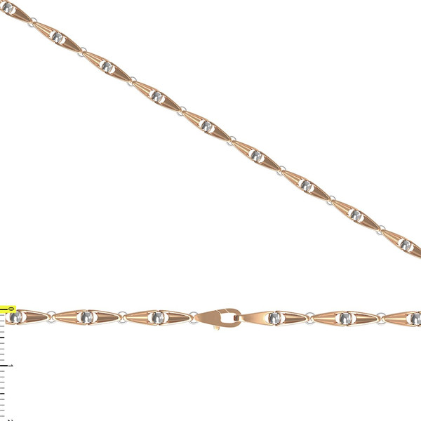 Цепь из красного золота 585 пробы