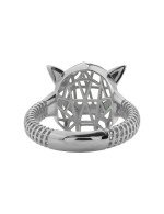 Кольцо из белого золота c изумрудом