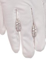 Серьги из белого золота c бриллиантами