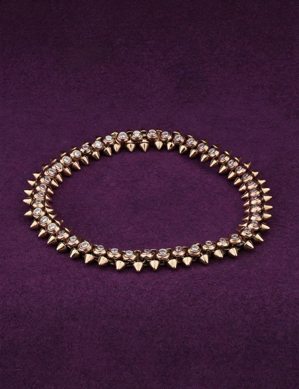 Браслет из розового золота c бриллиантами