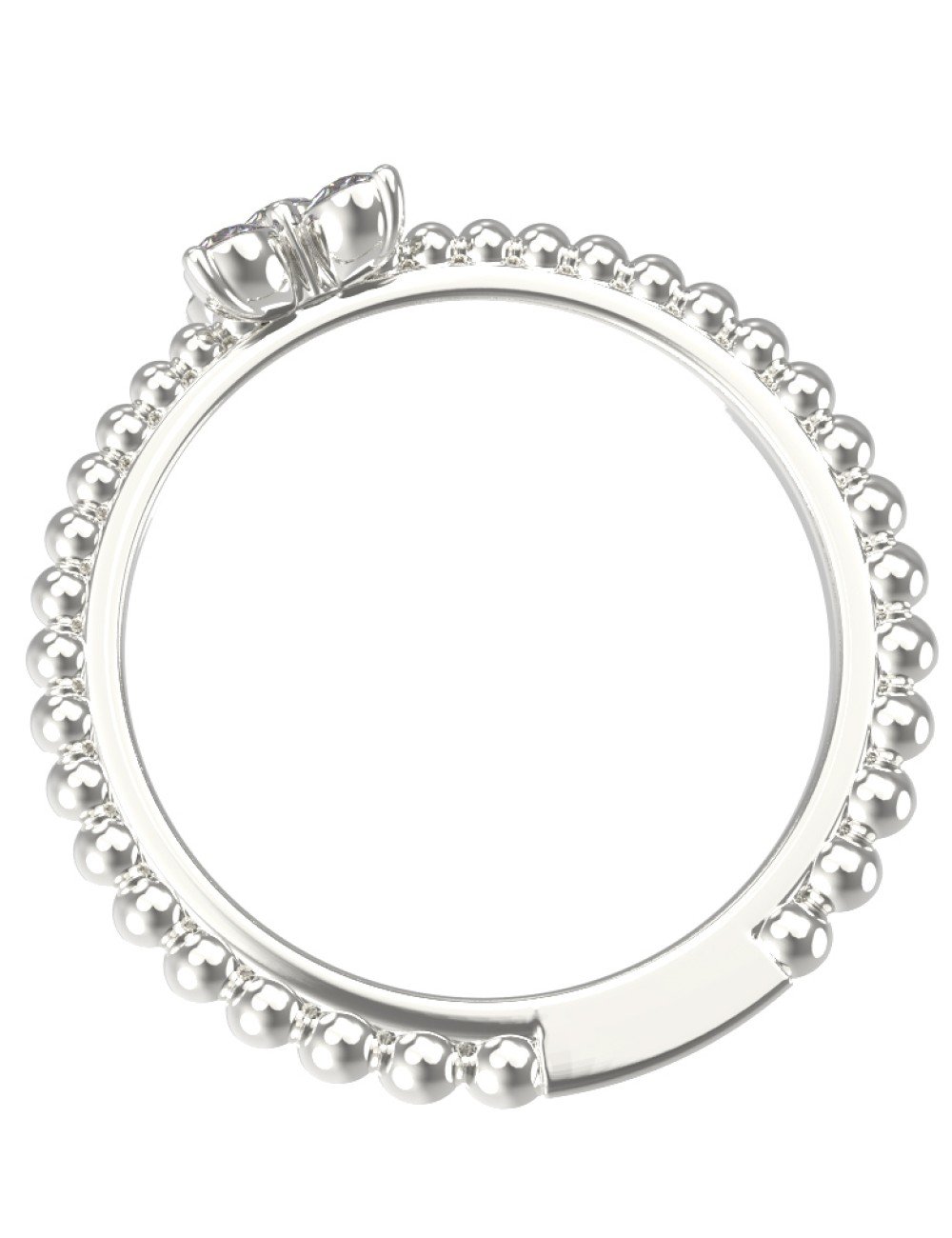 Кольцо из белого золота c бриллиантами