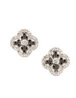 Серьги из белого золота c бриллиантами