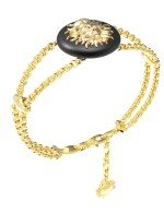Браслет из лимонного золота c ониксом