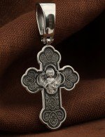 Крест из белого золота