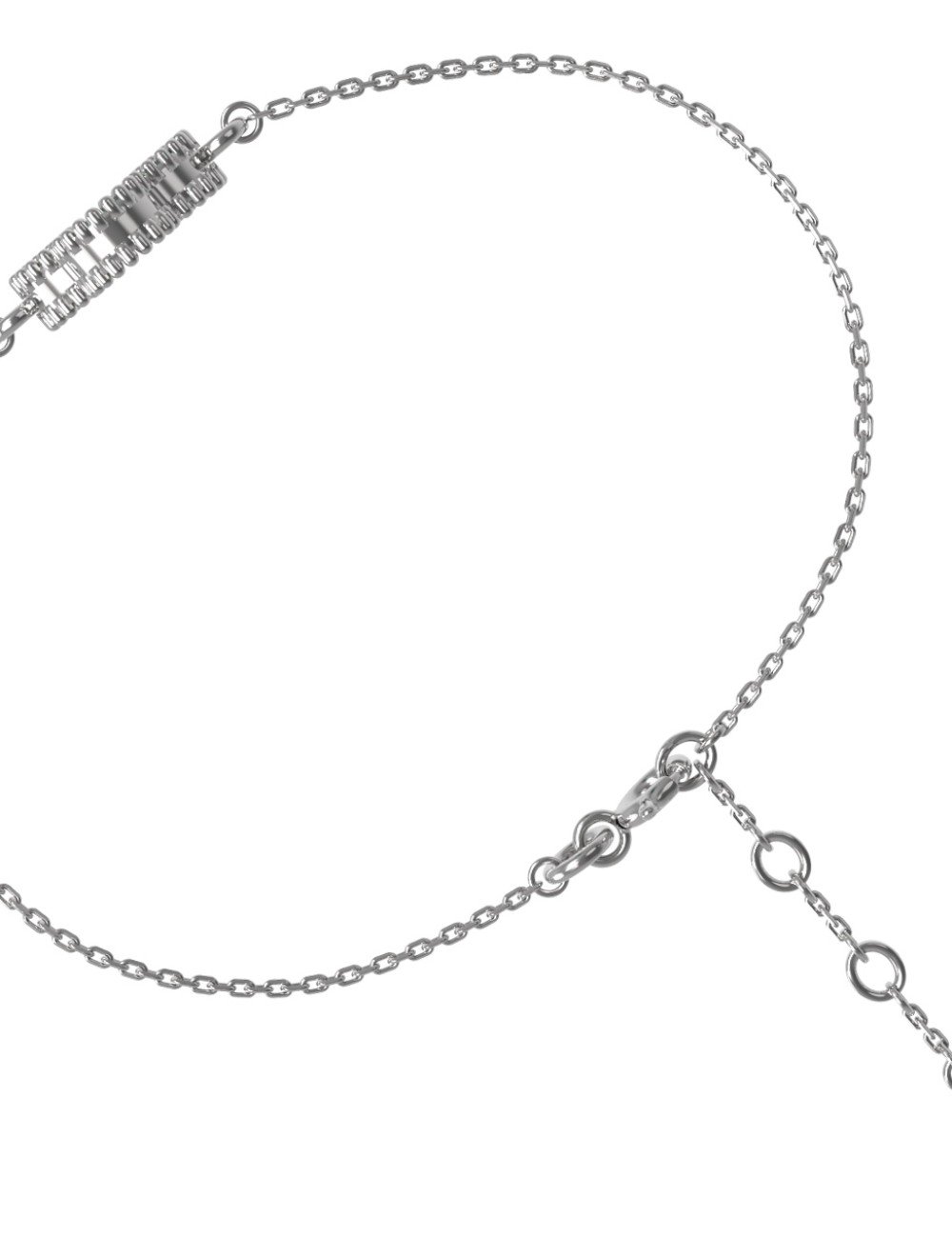 Браслет из белого золота c лазуритом