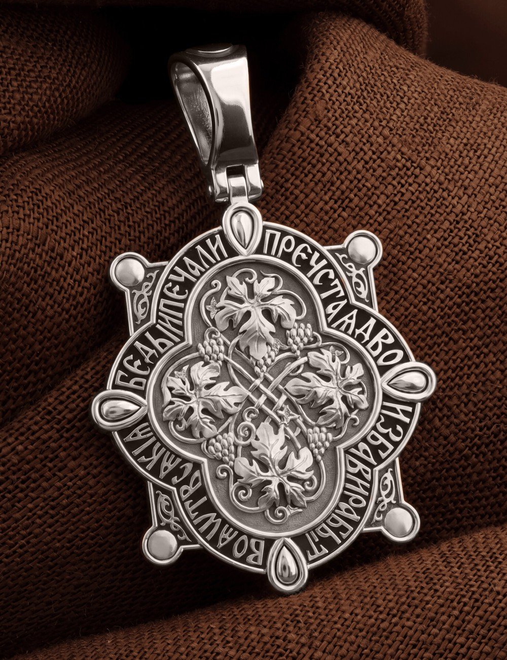 Образок из белого золота