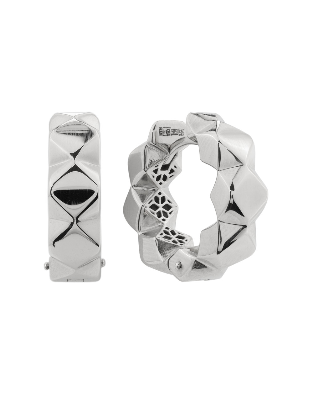 Серьги из белого золота 585 пробы