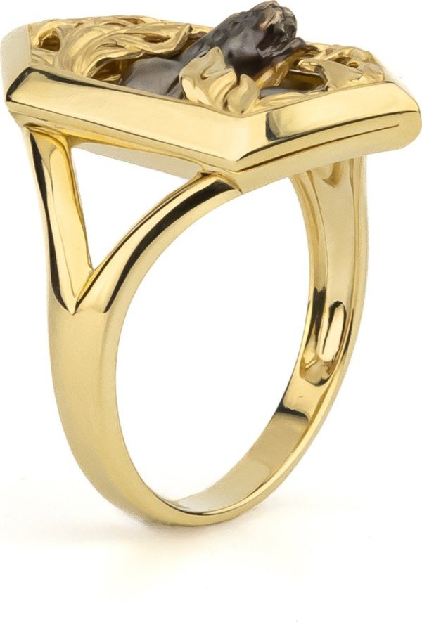 Кольцо из лимонного золота