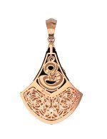 Подвеска из золота c бриллиантами и ониксом