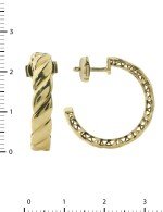 Серьги из лимонного золота