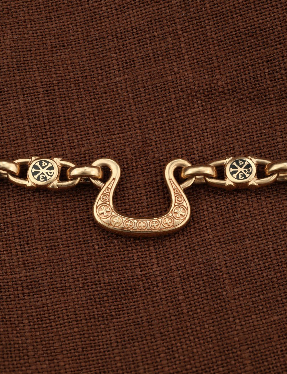 Цепь из золота c эмалью