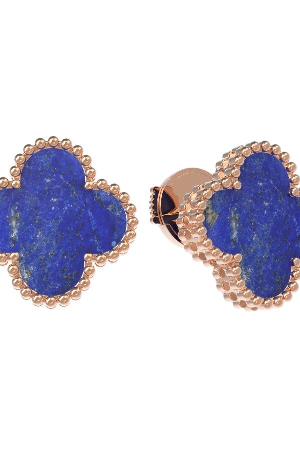 Серьги из золота c лазуритом